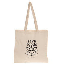 Load image into Gallery viewer, Natural Cotton Logo Tote Bag